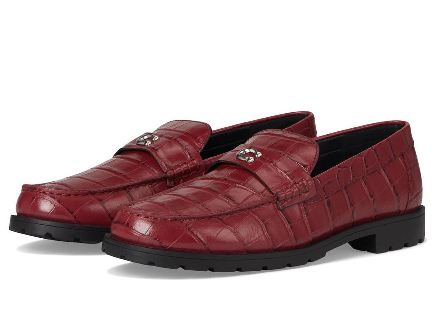 Jocelyn Embossed Croc Loafers