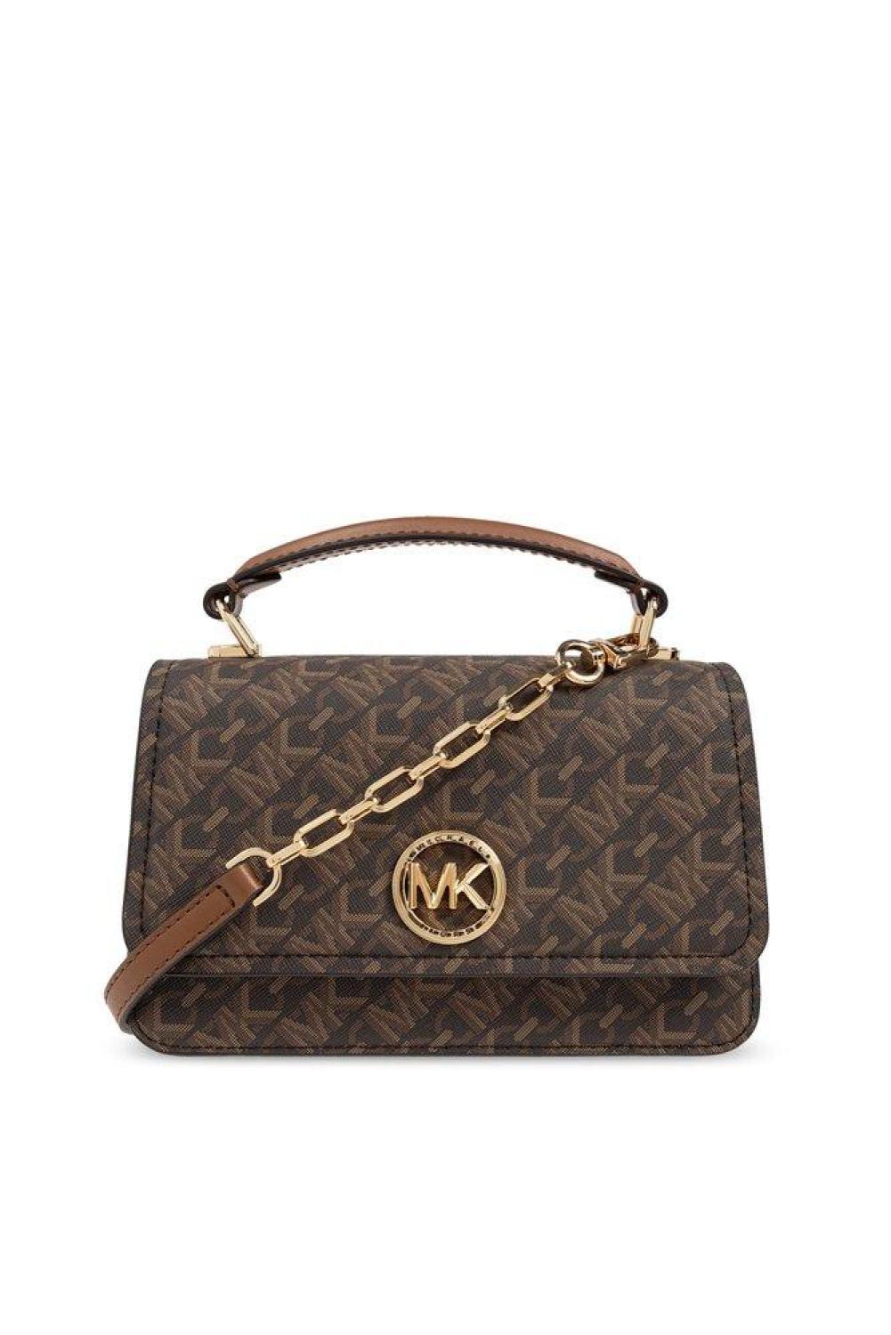 Michael Michael Kors Delancey Logo Plaque Shoulder Bag