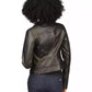 MICHAEL Women's Leather Moto Jacket