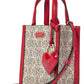 Valentine's Day Spade Flower Coated Canvas Manhattan Mini Tote