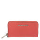 Michael Kors Pink Leather Zip Around Wristlet Wallet..