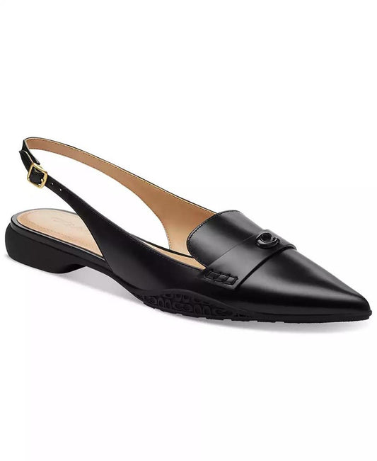 Women's Carrie Skimmer Pointed-Toe Slingback Flats