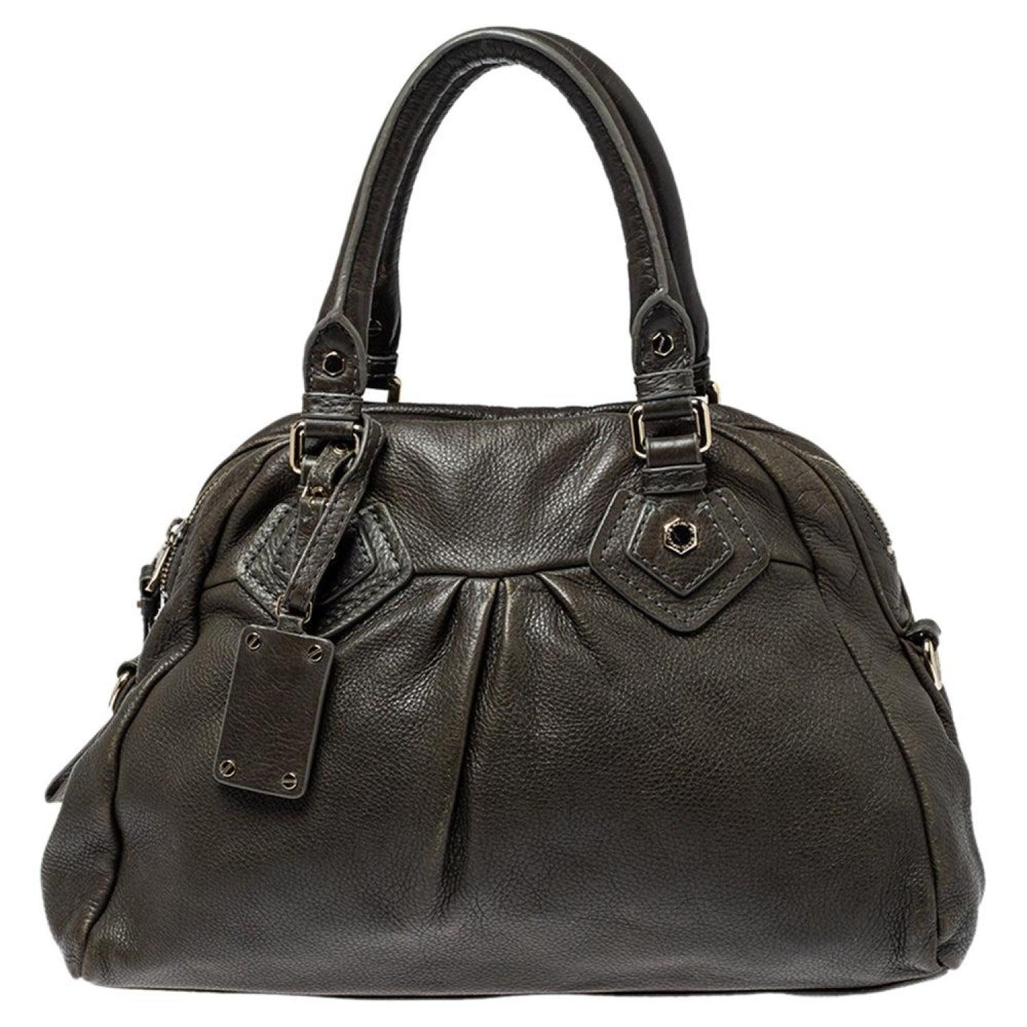 Marc By Marc Jacobs Dark Moss Leather Classic Q Baby Aidan Satchel