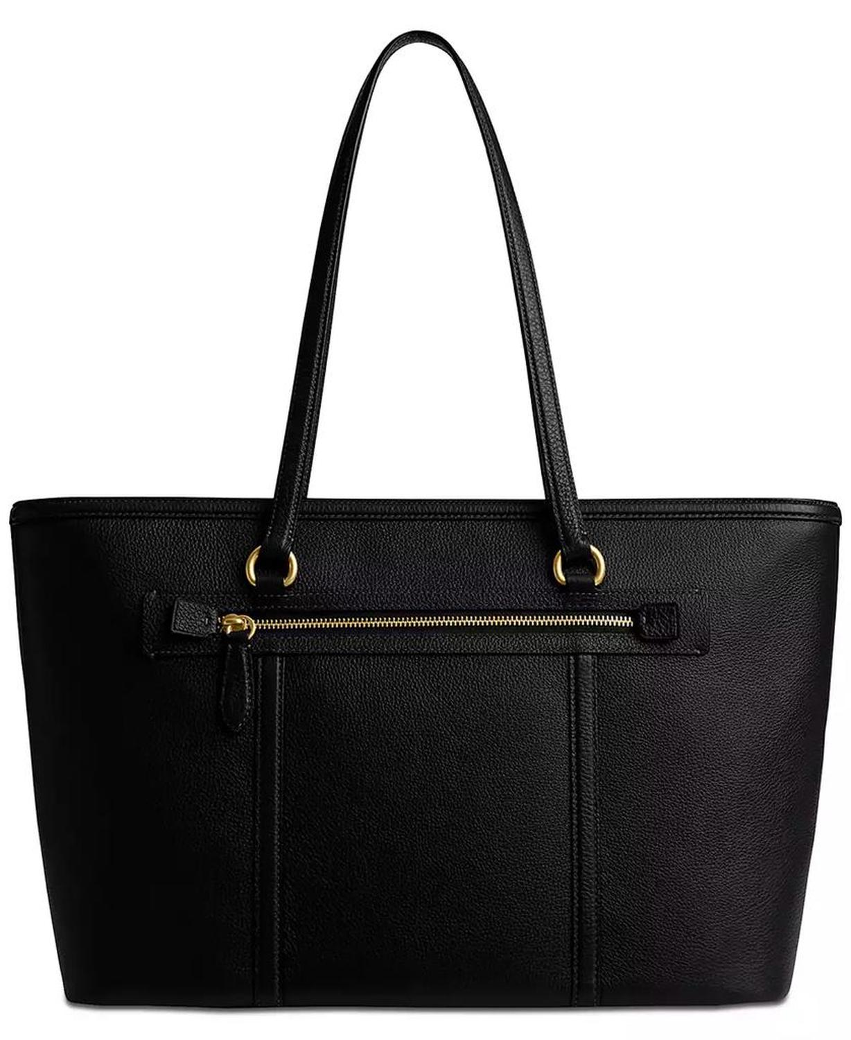 Excl WHSL Refined Pebble Leather Legacy Large Zip Tote