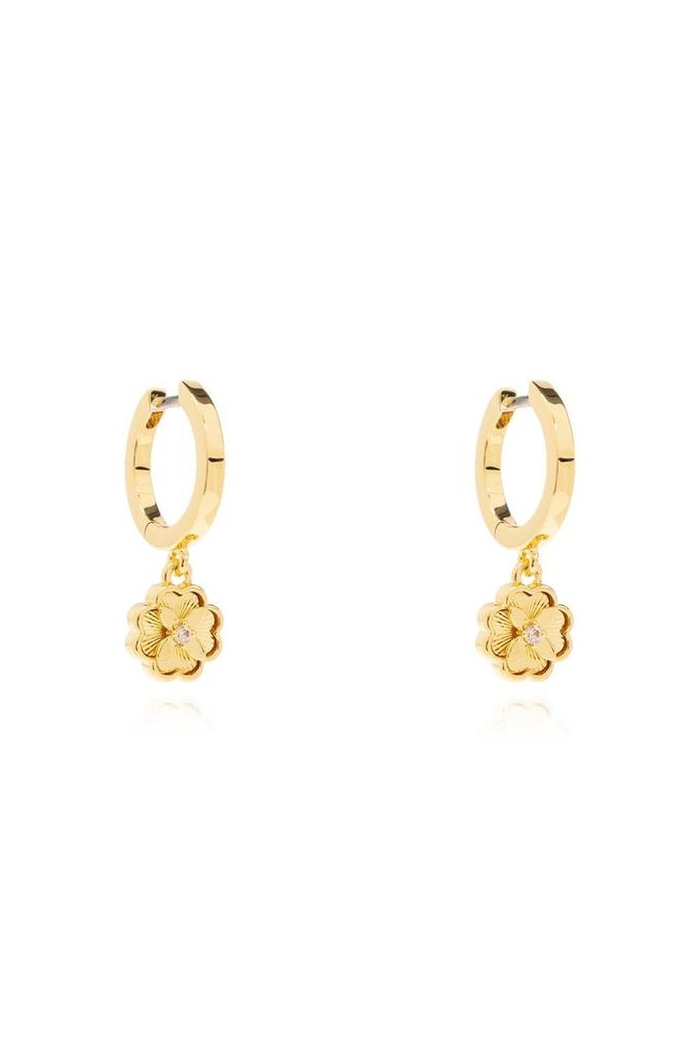 Kate Spade Heritage Bloom Huggies Earrings