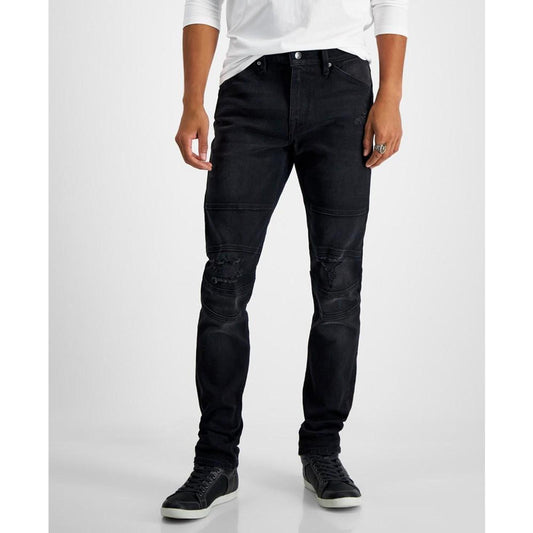 Men's Eco Slim Tapered Moto Fit Jeans