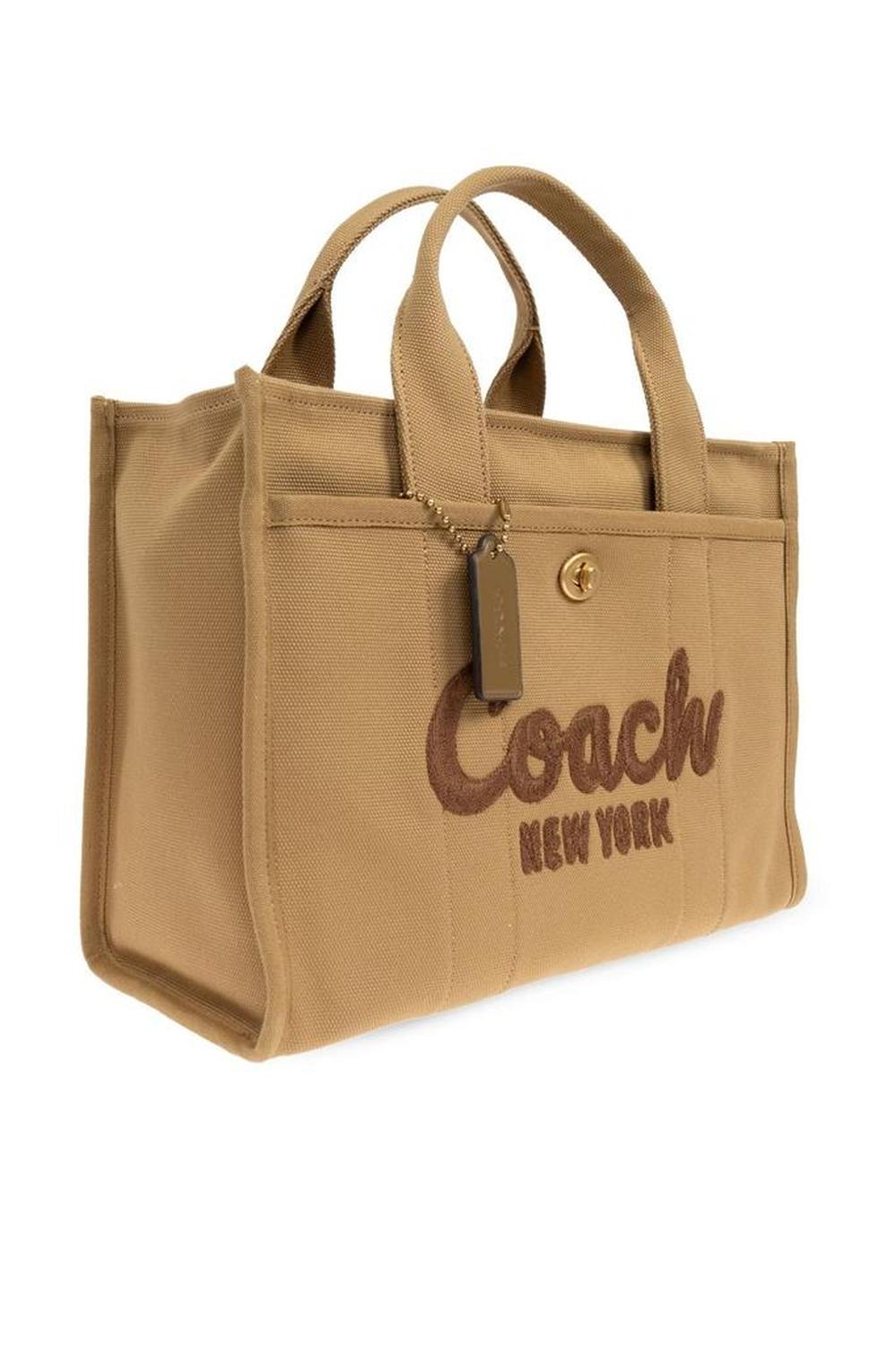 Coach Logo Flocked Tote Bag