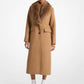 Faux Fur Collar Wool Blend Coat