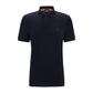 Men's Logo Patch Slim-Fit Polo Shirt