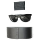 Prada SPR 20S Tinted Sunglasses in Black Plastic