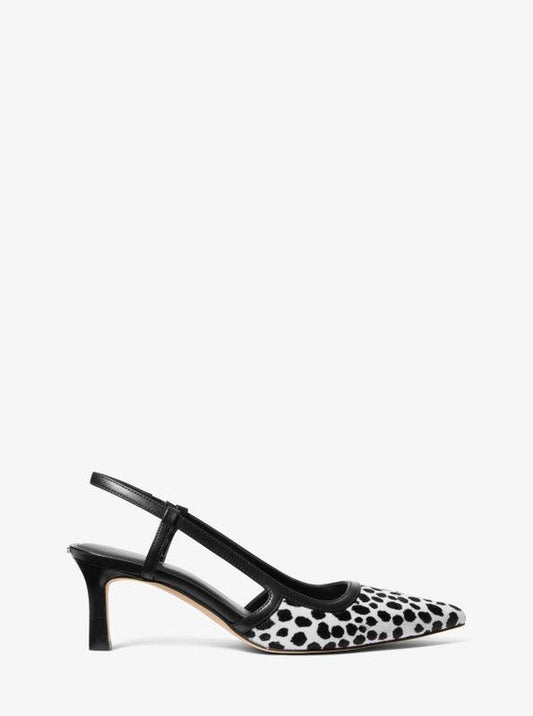 Alora Cheetah Print Calf Hair Slingback Pump