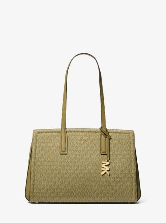 Laila Medium Signature Logo Tote Bag