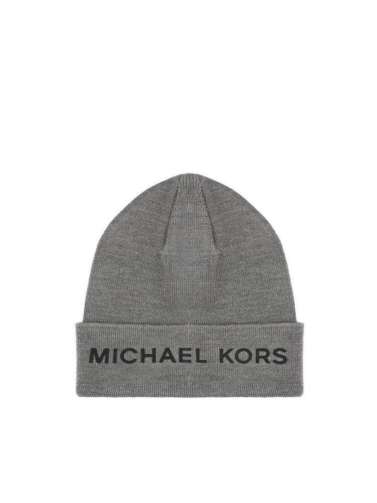 Michael Kors Logo Detailed Ribbed Beanie