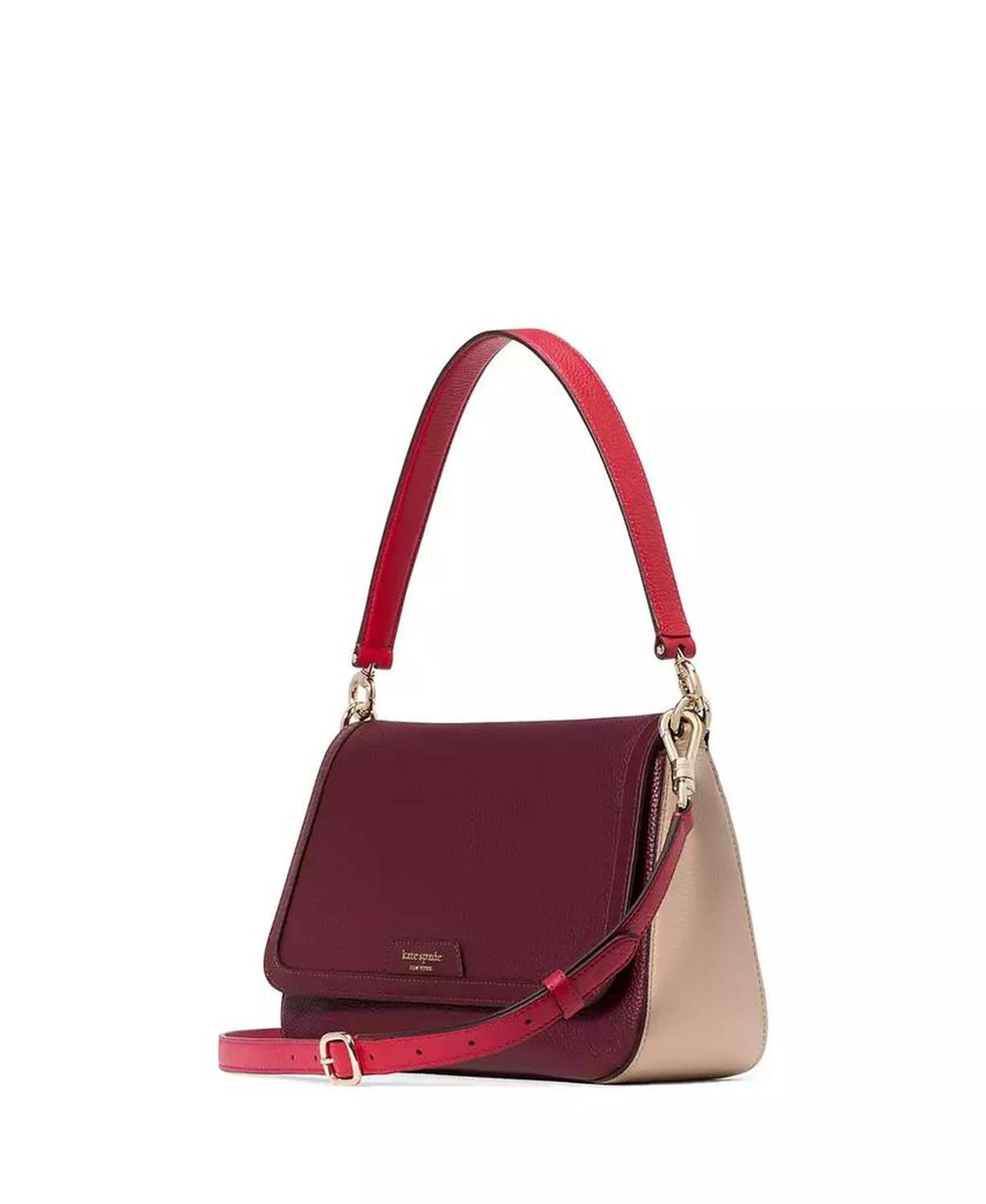 Women's Hudson Colorblocked Pebbled Flap Shoulder Bag