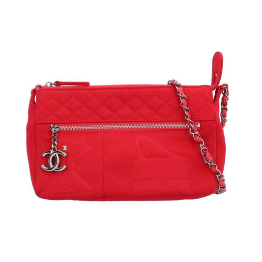 Chanel  Cotton Shoulder Bag (Pre-Owned)