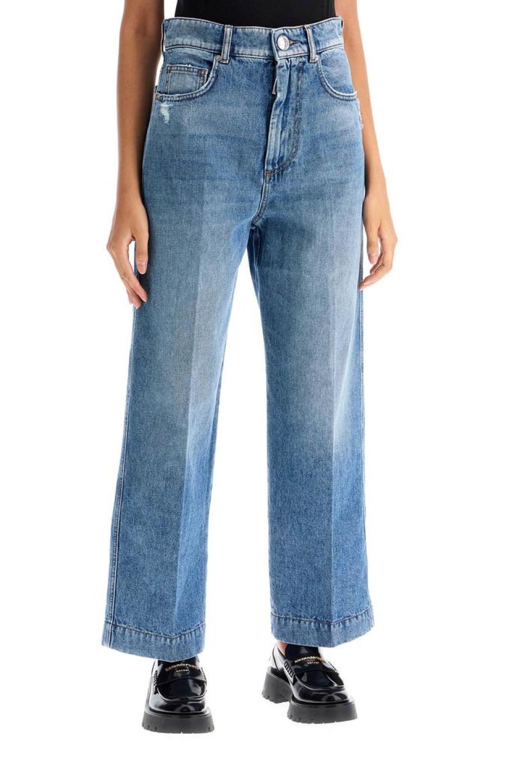 Sportmax High-Waisted Cropped Denim Jeans