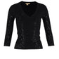 Michael Kors Collection Sequined Jumper in Black Viscose