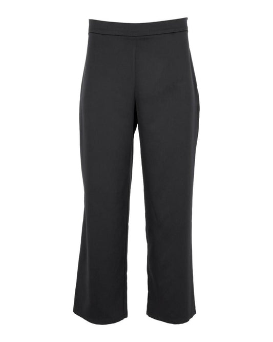 Max Mara Leisure Side Zip Closure Pants in Black Polyester