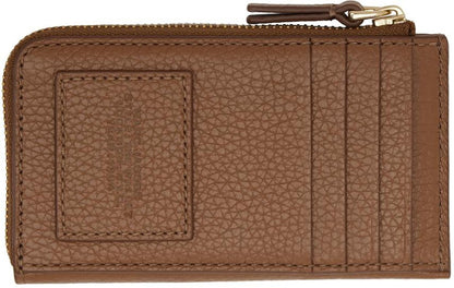 Brown 'The Leather Top Zip Multi' Wallet