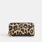 Coach Outlet Long Zip Around Wallet With Leopard Print