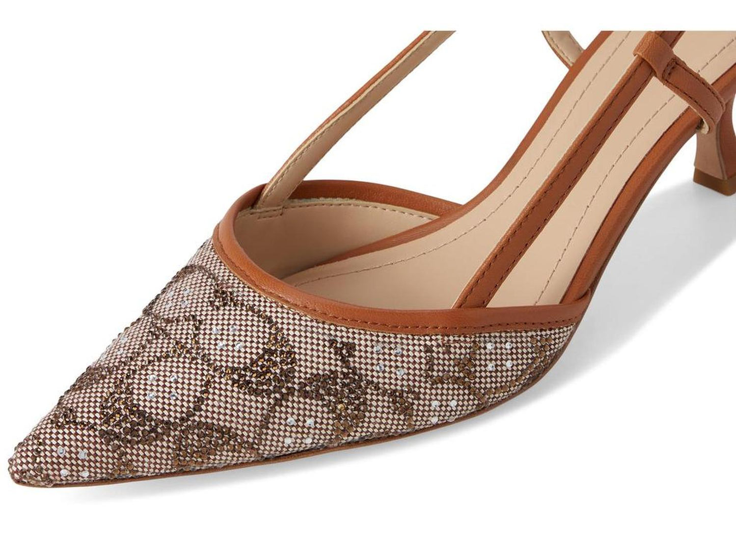 Rosie Crystal Signature Jacquard Slingback