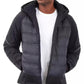 Men's Mixed-Media Full-Zip Hooded Jacket