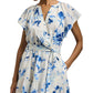 Floral Belted Cotton Voile Dress