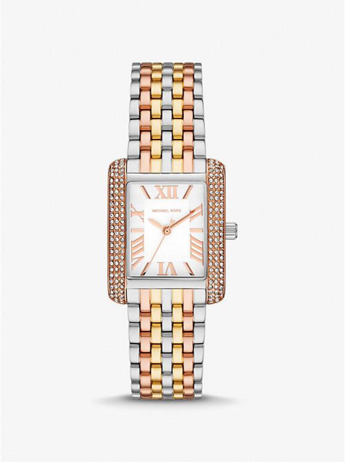 Petite Emery Pavé Tri-Tone Watch