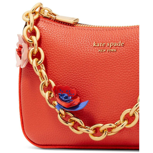 Jolie Novelty Flower Pebbled Leather Mini Convertible Crossbody