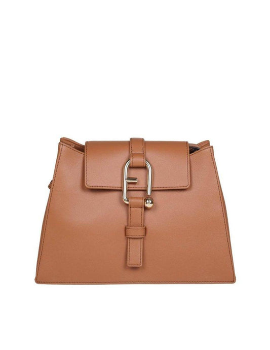 Furla Nuvola Logo Buckle Small Shoulder Bag