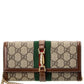 Gucci Jackie 1961 GG Supreme Canvas & Leather Wallet On Chain