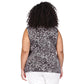 Plus Size Animal-Print Sleeveless Ring Twist Top