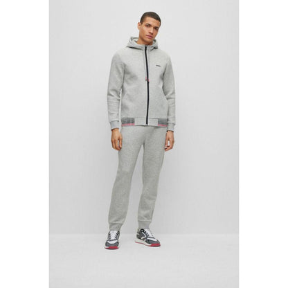 Cotton-blend tracksuit bottoms with embroidered logos