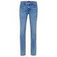 Slim-fit jeans in blue Italian denim