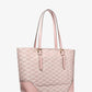 Aria Large Signature Logo Jacquard Tote Bag