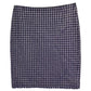 Max Mara Weekend Check Skirt in Blue Wool