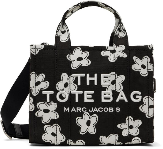 Black 'The Daisy Canvas Small Tote Bag' Tote