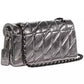 Metallic Leather Quilted Tabby Shoulder Bag 26