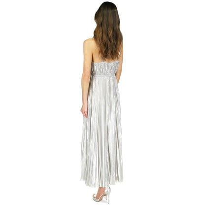 Women's Shine Pleated Empire-Waist Dress