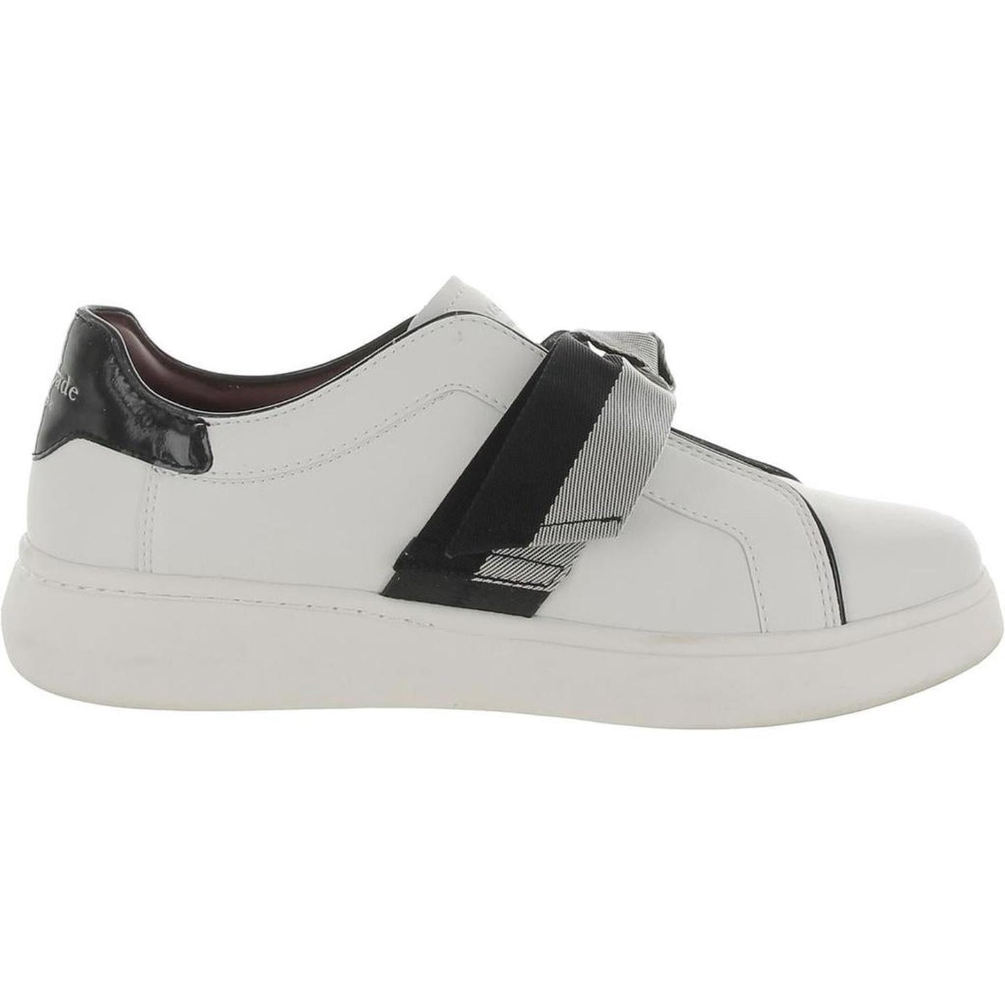 Lexi Womens Leather Comfort Slip-On Sneakers