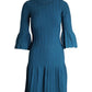 Michael Michael Kors Bell Sleeve Dress in Green Viscose