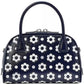 Sam Icon Daisy Dot Embossed Saffiano Leather Mini Duffle Bag