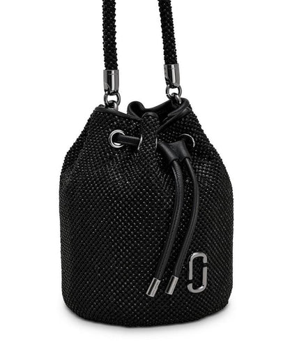 The Rhinestone Crossbody Bucket Bag