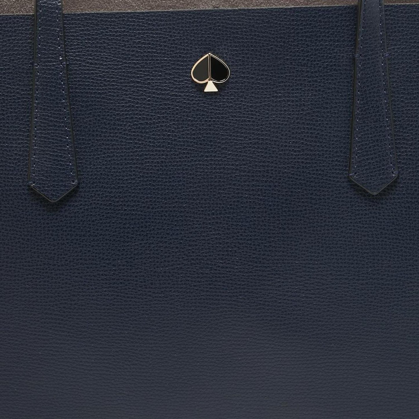 Navy Blue Leather Molly Tote