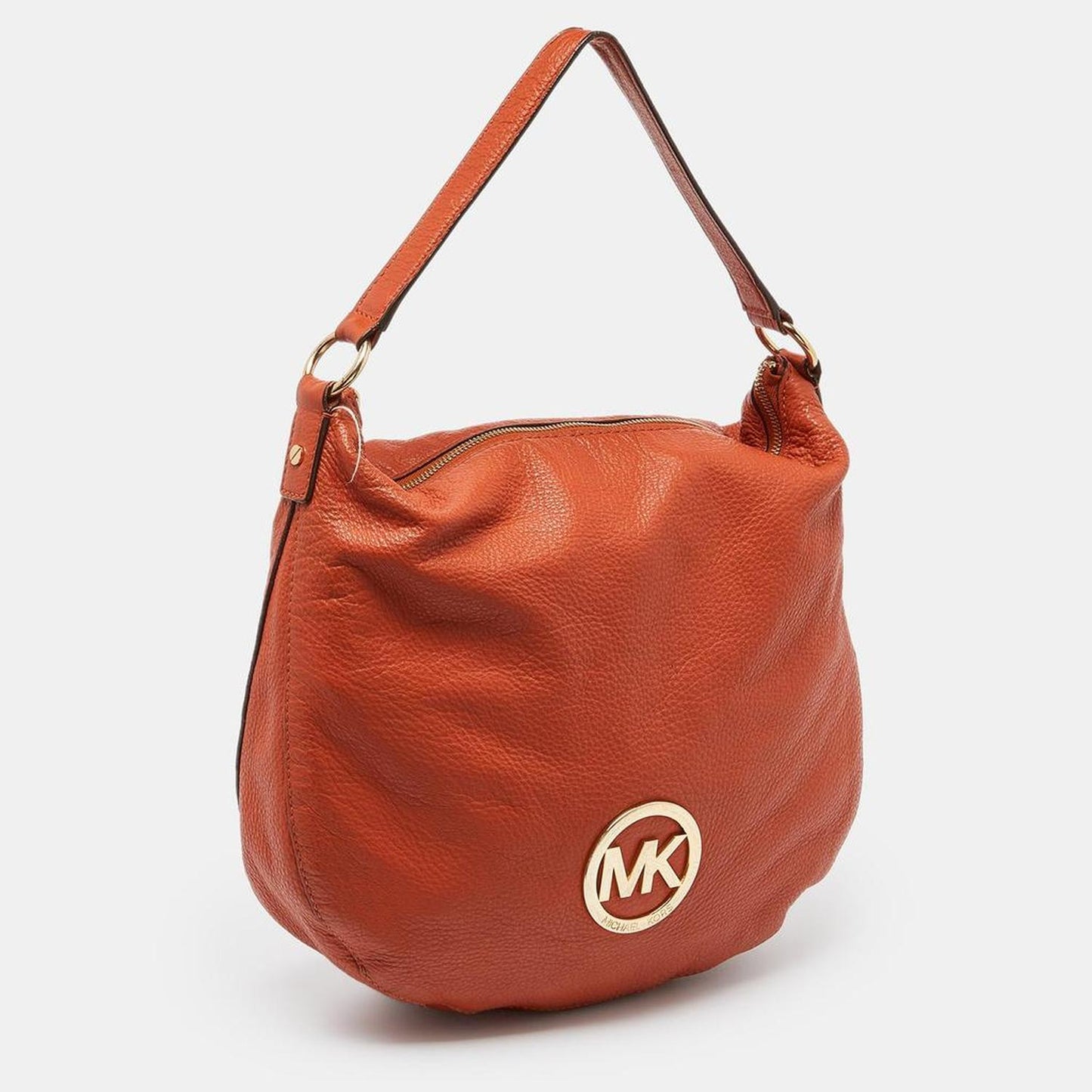 Michael Kors Orange Leather Hobo