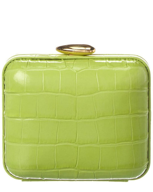 Michael Kors Collection Mini Box Croc-Embossed Leather Minaudiere