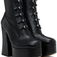 Black 'The Kiki' Stretch Ankle Boots