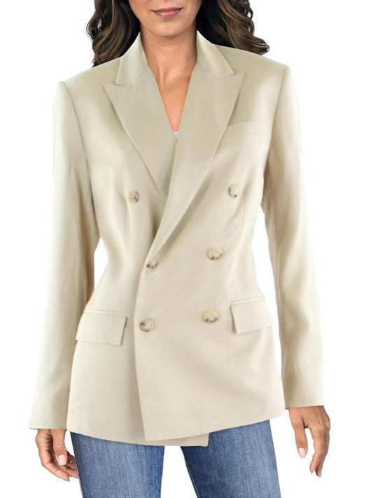 Womens Suit Separate Work Wear Double-Breasted Blazer