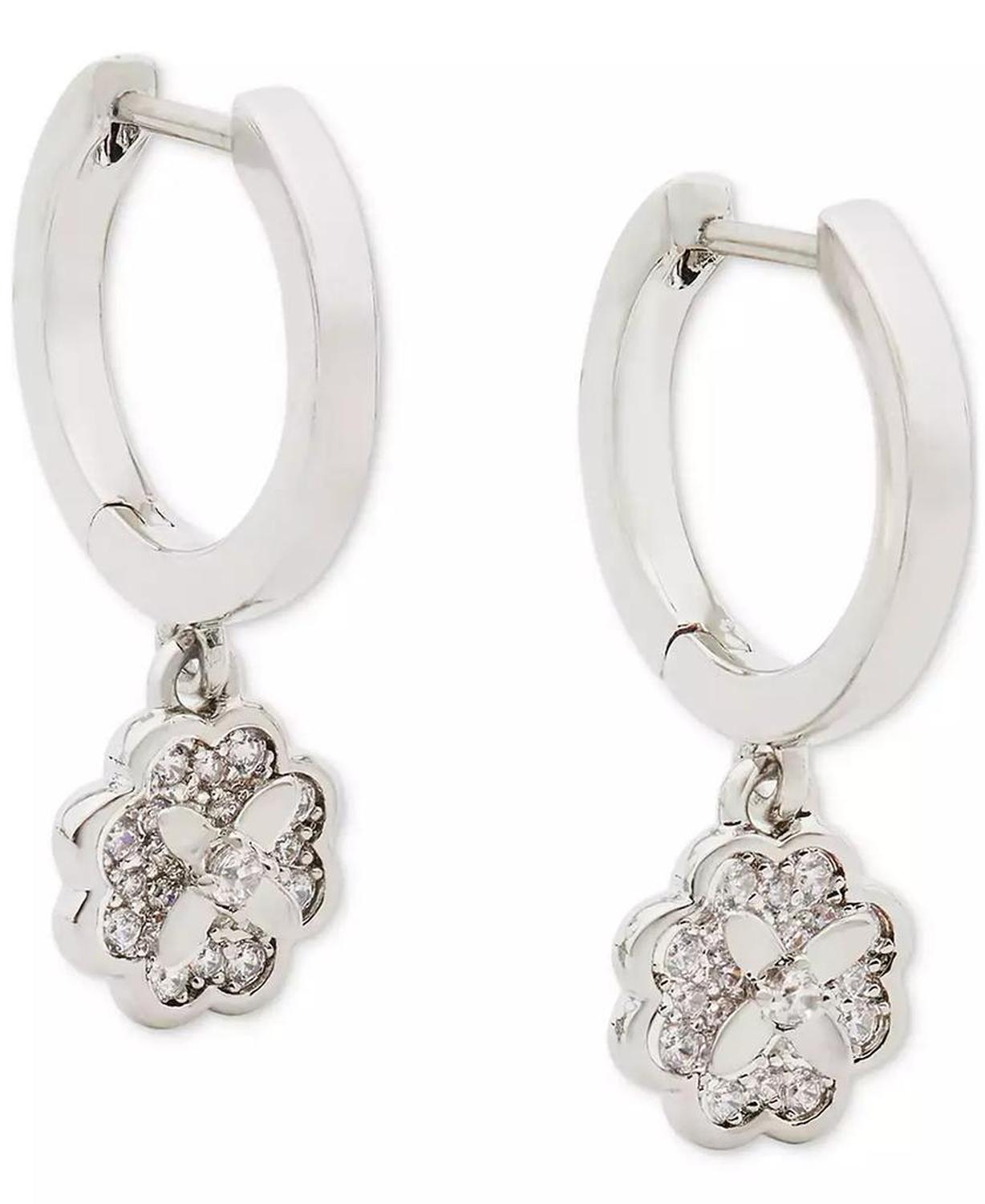 Heritage Bloom Huggie Drop Earrings