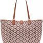 Spade Flower Jacquard Open Tote Bag